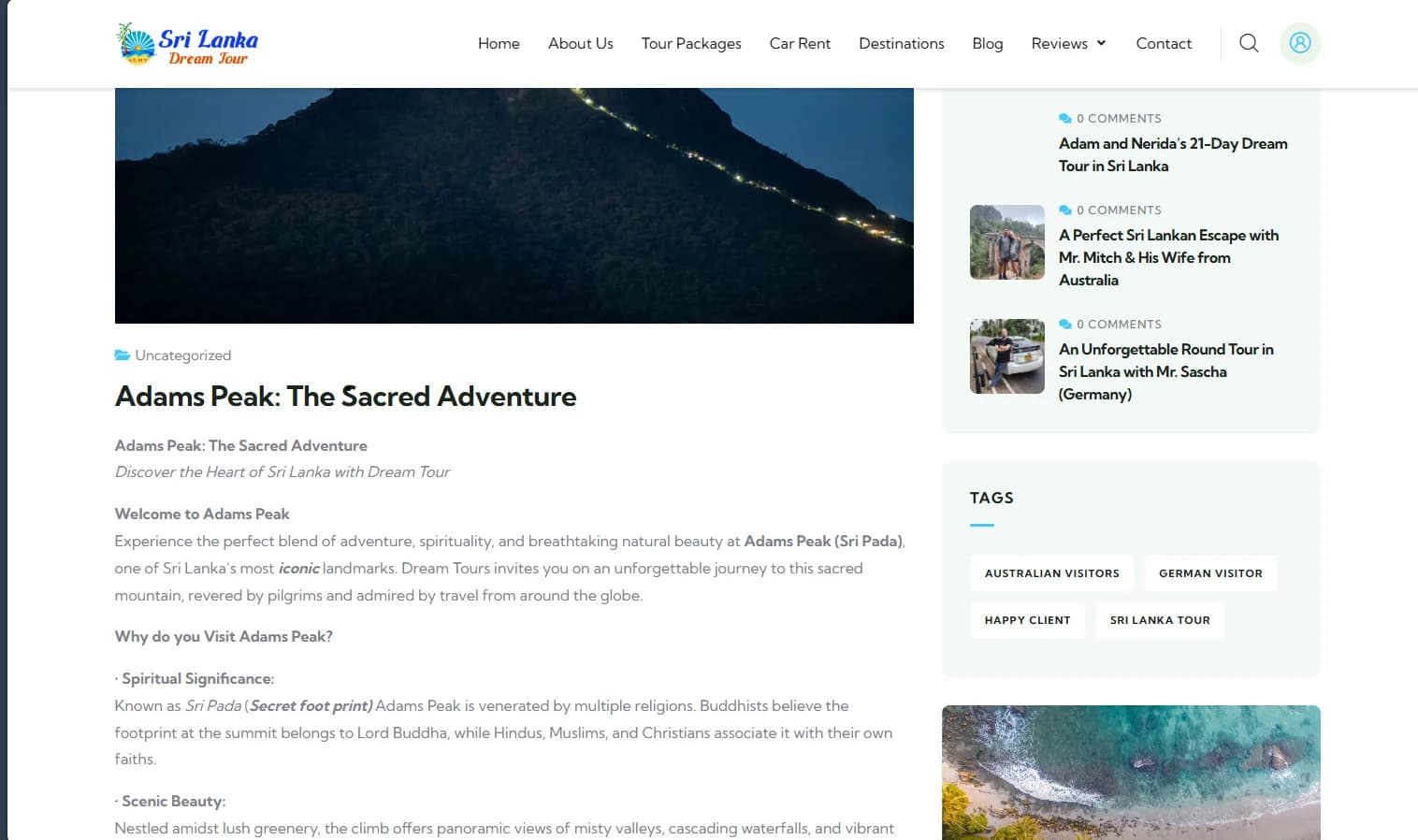 Sri Lanka Sacred Adventures Retreat