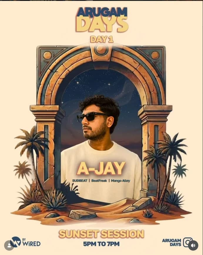 Arugamdays Music Festival 2026 - Sunset Session by A JAY