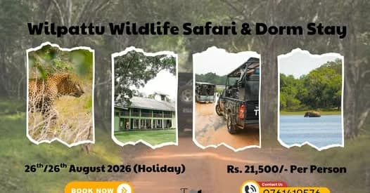 Wilpattu Wild Life Safari & Dorm Stay