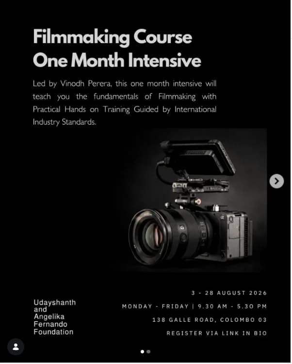 Filmmaking Course One Month Intensive