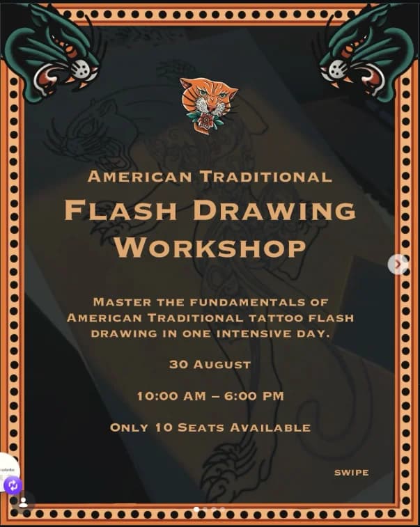 American Traditional Flash Drawing Workshop