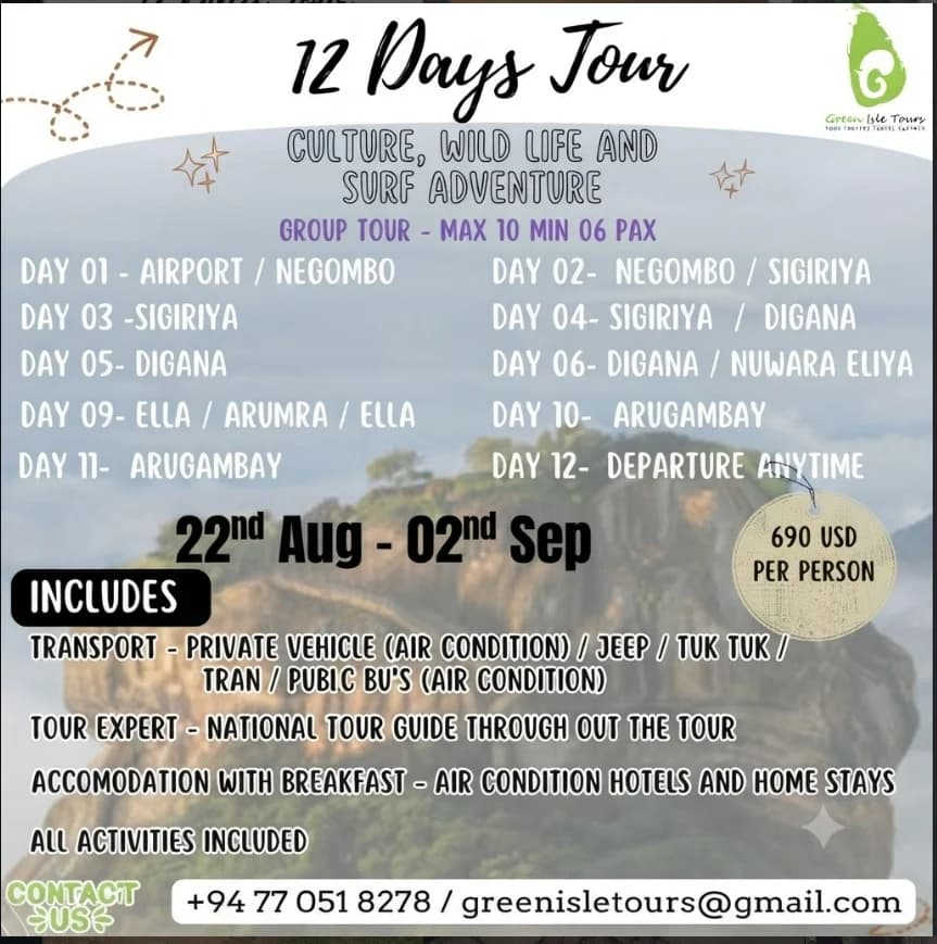 12-Day Culture, Wildlife & Surf Adventure