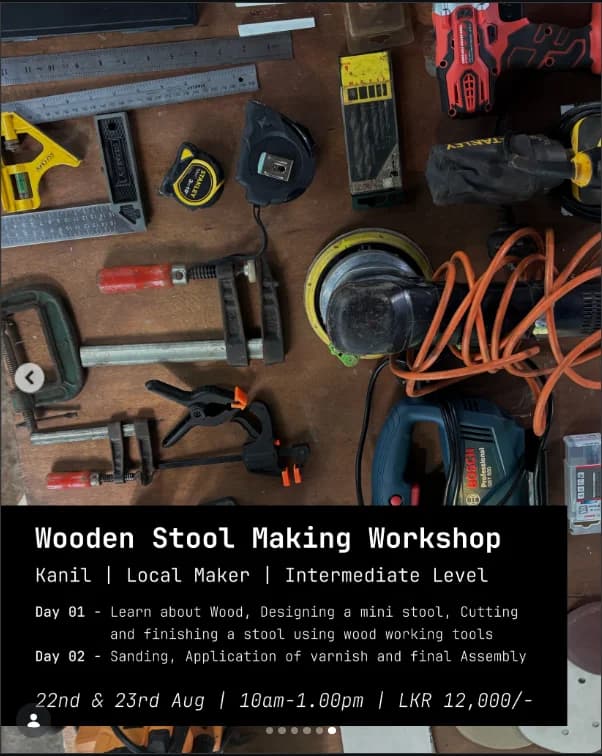 Wooden Stool Making – Intermediate Level