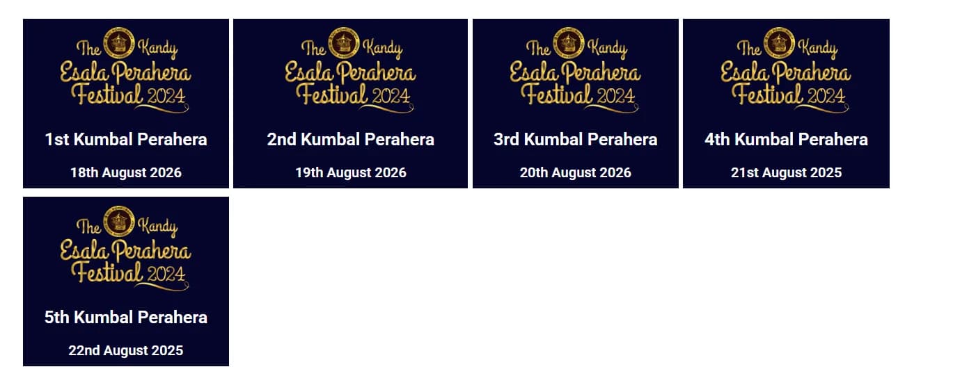 Kandy Esala Perahera Festival 2026