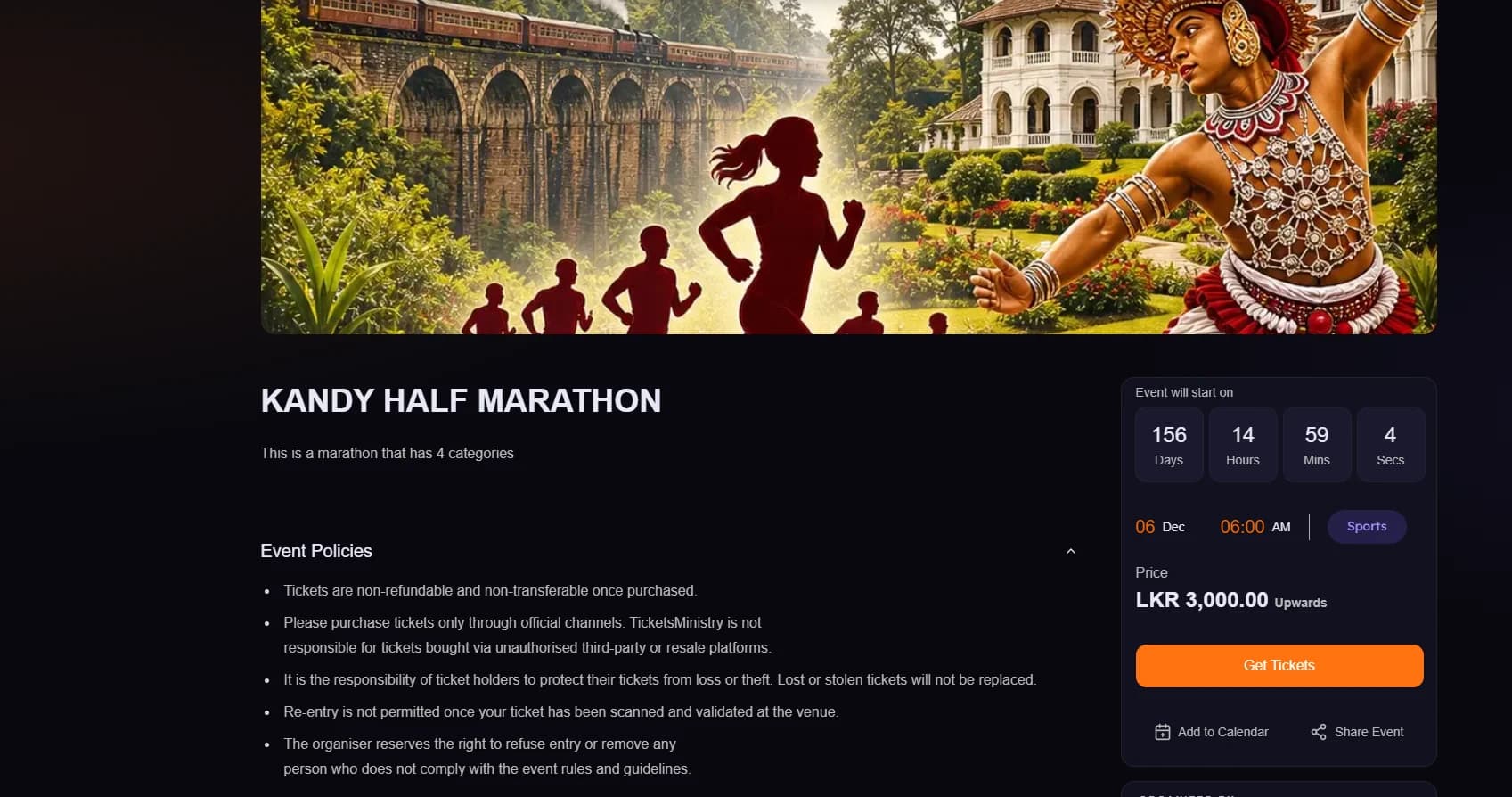 Kandy Half Marathon 2026
