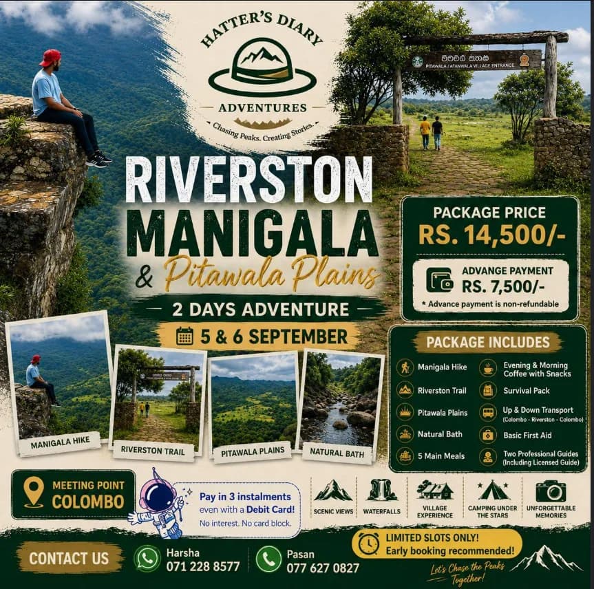 Riverston , Manigala & PitawalaPathana Tour