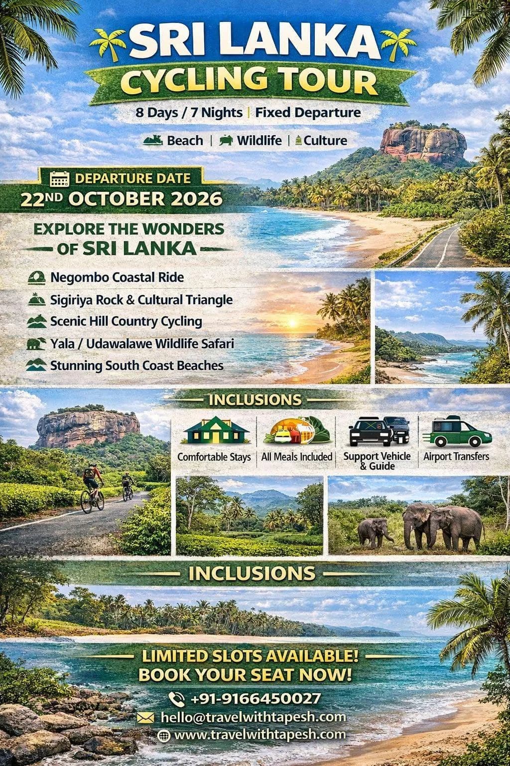 Sri Lanka Cycling Tour 2026