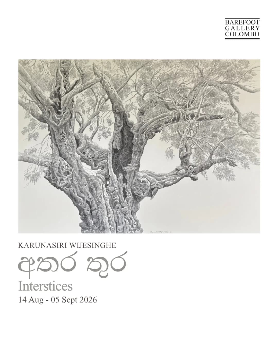 Barefoot Gallery Present "Interstices" – Solo Exhibition by Karunasiri Wijesinghe