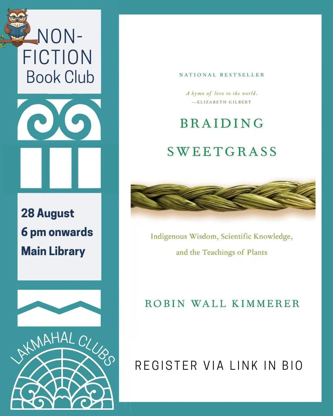 Non-Fiction Book Club – Braiding Sweetgrass